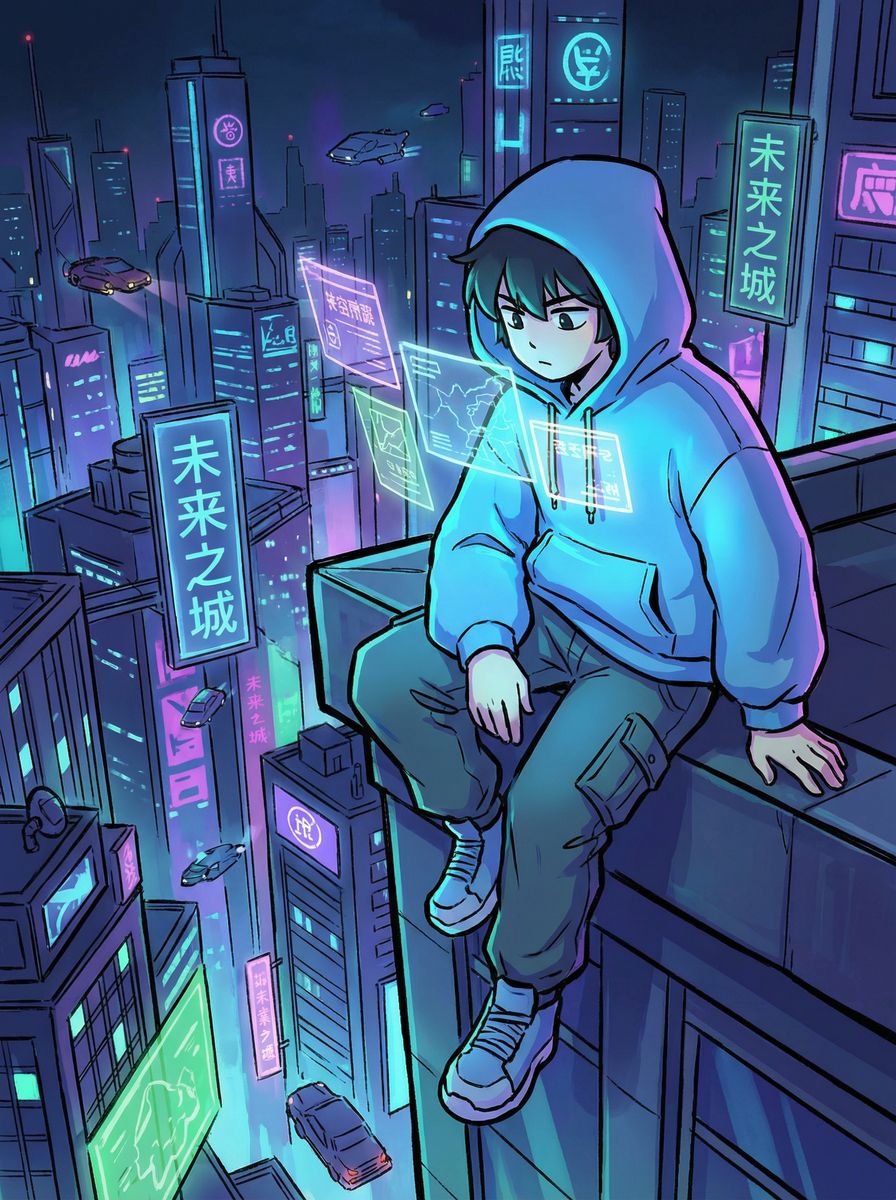 少女萝莉动漫-未来之城科幻动漫